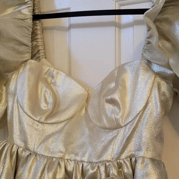 Selkie Bebe Bloom Dress in Champagne - Picture 8 of 11